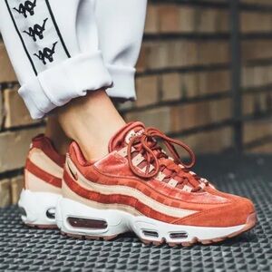 Women's Nike Air Max 97 LX Dusty Peach Suede Velvet Sneakers Shoes Size 7